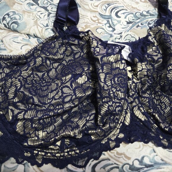 Addition Elle Dessse Navy Bra (size 46H) - Picture 2 of 7